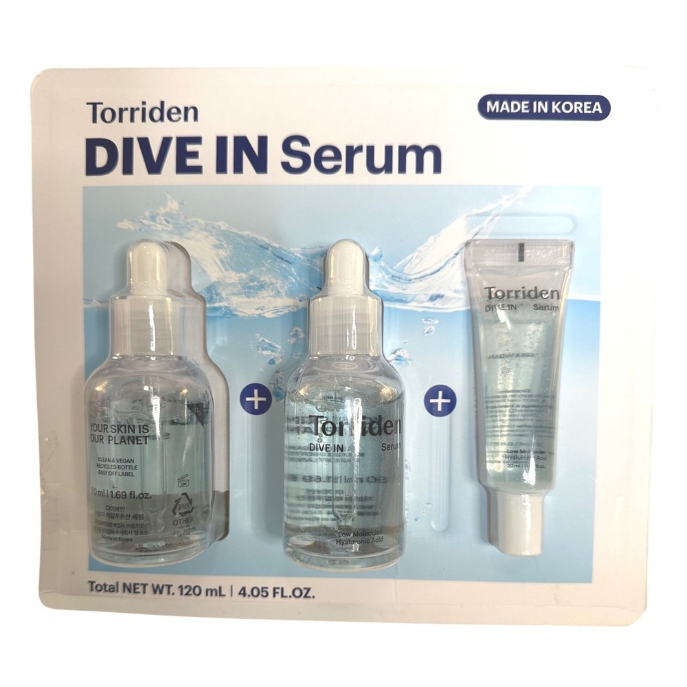 Torriden Clear DIVE IN Hyaluronic Acid Hydrating Serum Set 120ml